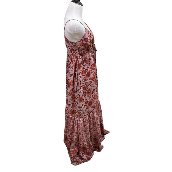 Forever 21 Women's M Medium Maxi Dress Boho Multi Print Empire Waist Romantic - Picture 4 of 8